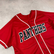 Charger l&#39;image dans la galerie, maillot-de-baseball-vintage-panthers-made-in-usa-chemise-rouge
