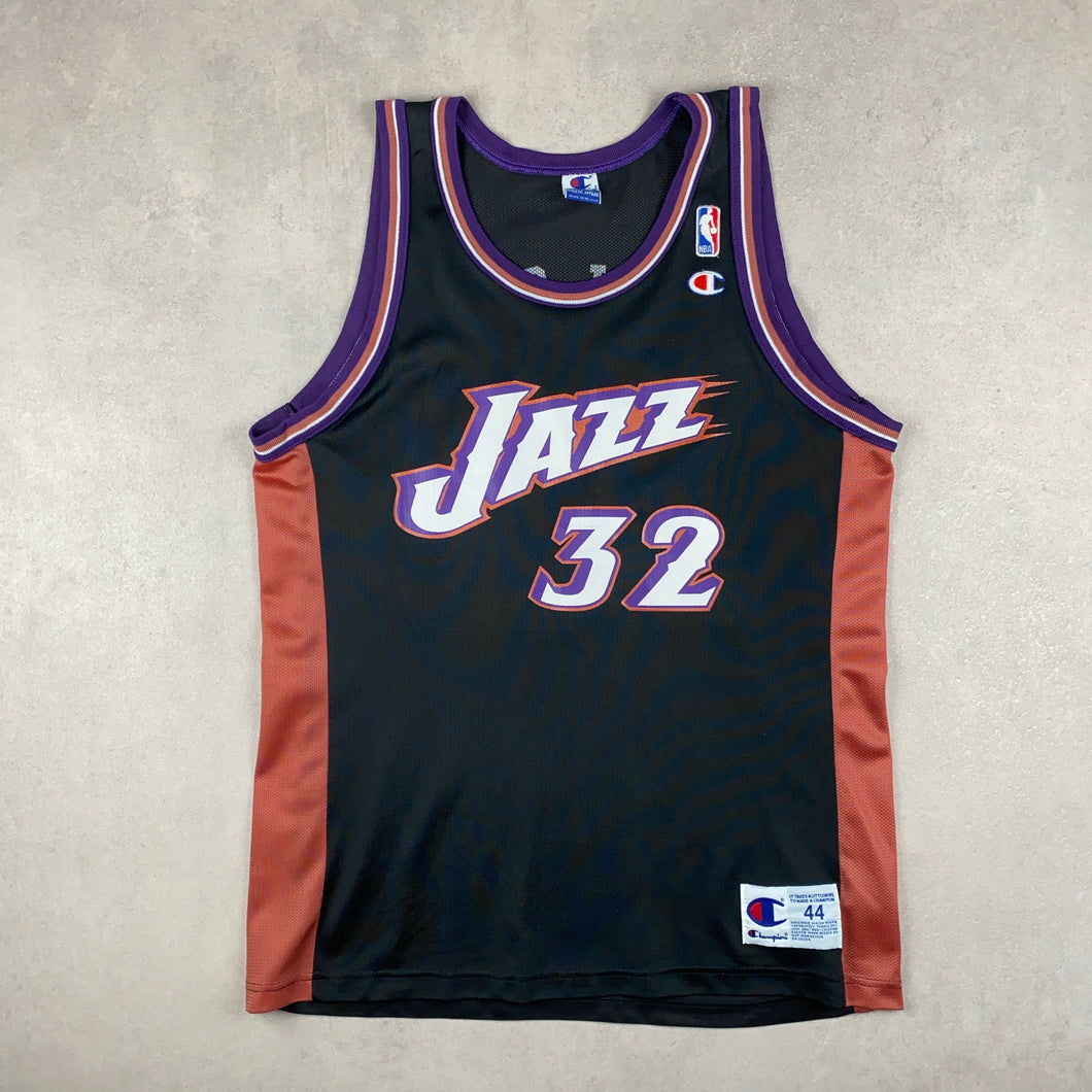 maillot-de-basket-champion-vintage-utah-jazz-malone-32-nba