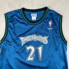 Charger l&#39;image dans la galerie, maillot-de-basket-reebok-vintage-timberwolves-garnett-21-nba
