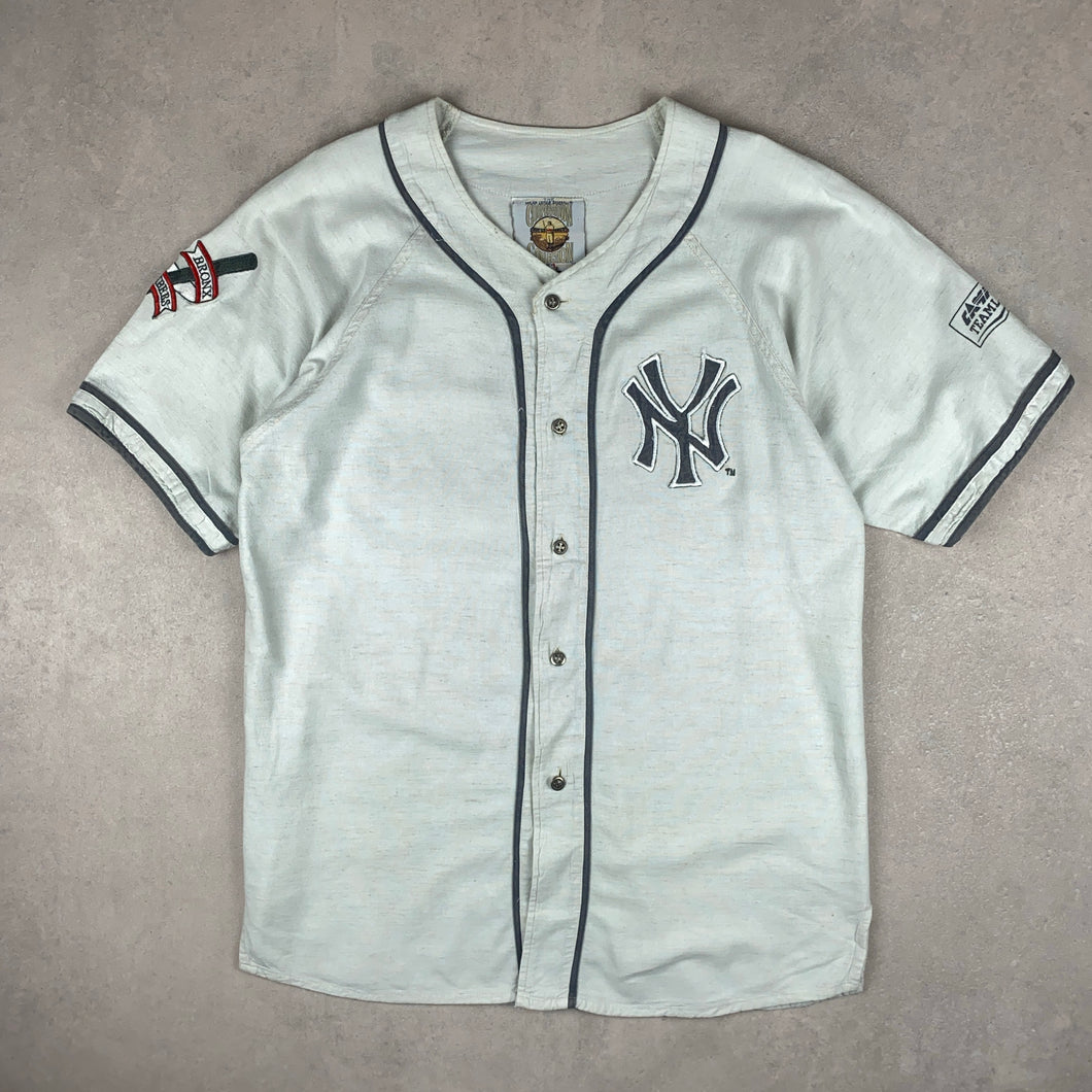 Baseball Jersey Chemise Baseball Ny Vintage 00s Navy MLB New York