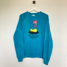 Charger l&#39;image dans la galerie,     pull-vintage-homme-oversize-turquoise-made-in-usa

