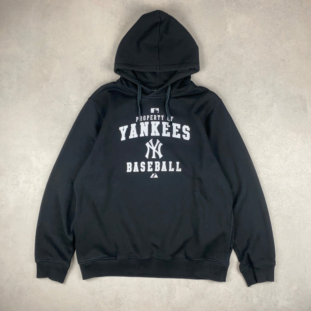 sweat-a-capuche-vintage-new-york-yankees-ny-mlb-baseball-majestic