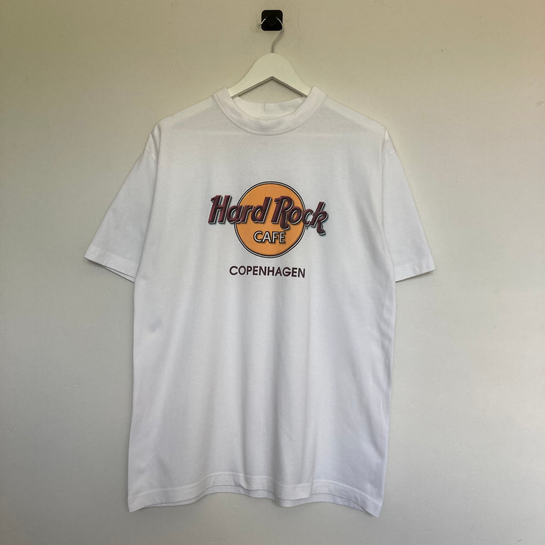     t-shirt-homme-vintage-blanc-hard-rock-cafe-copenhagen