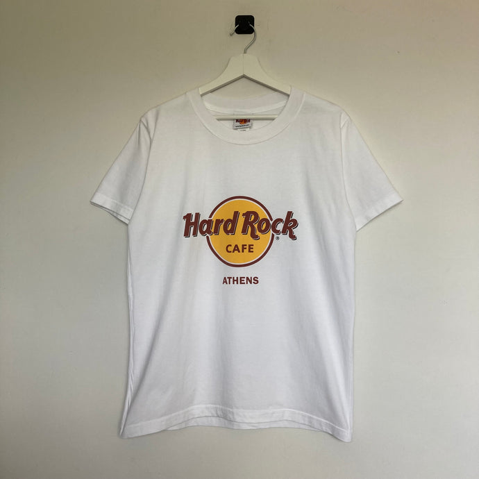    t-shirt-homme-vintage-blanc-hard-rock-cafe-imprime-athens