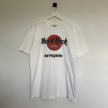 Charger l&#39;image dans la galerie,    t-shirt-homme-vintage-blanc-hard-rock-cafe-imprime-reykjavik
