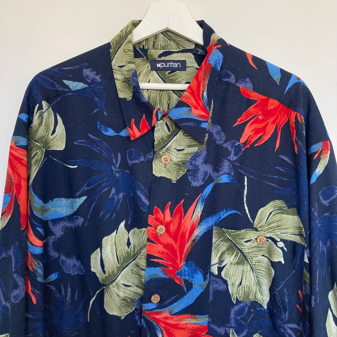 chemise-hawaienne-homme-bleue