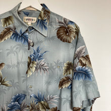 Charger l&#39;image dans la galerie,     chemise-hawaienne-homme-vintage-bleu
