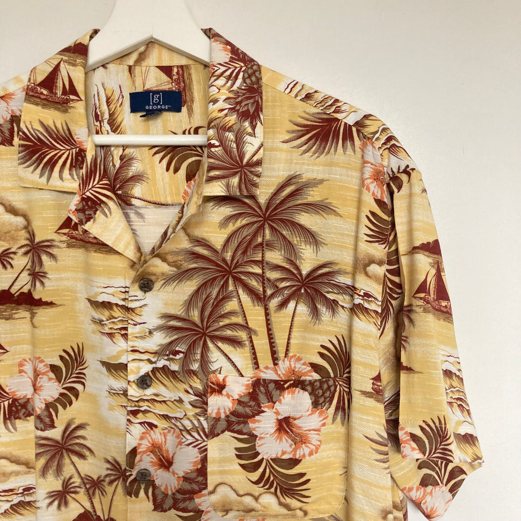 chemise-hawaienne-homme-vintage-jaune