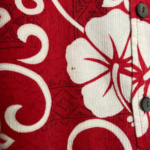 Charger l&#39;image dans la galerie, chemise-hawaienne-vintage-homme-quicksilver-rouge-et-blanche
