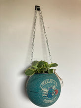 Charger l&#39;image dans la galerie, decoration-ballon-de-basket--vintage-transforme-en-pot-de-fleurs-hornets
