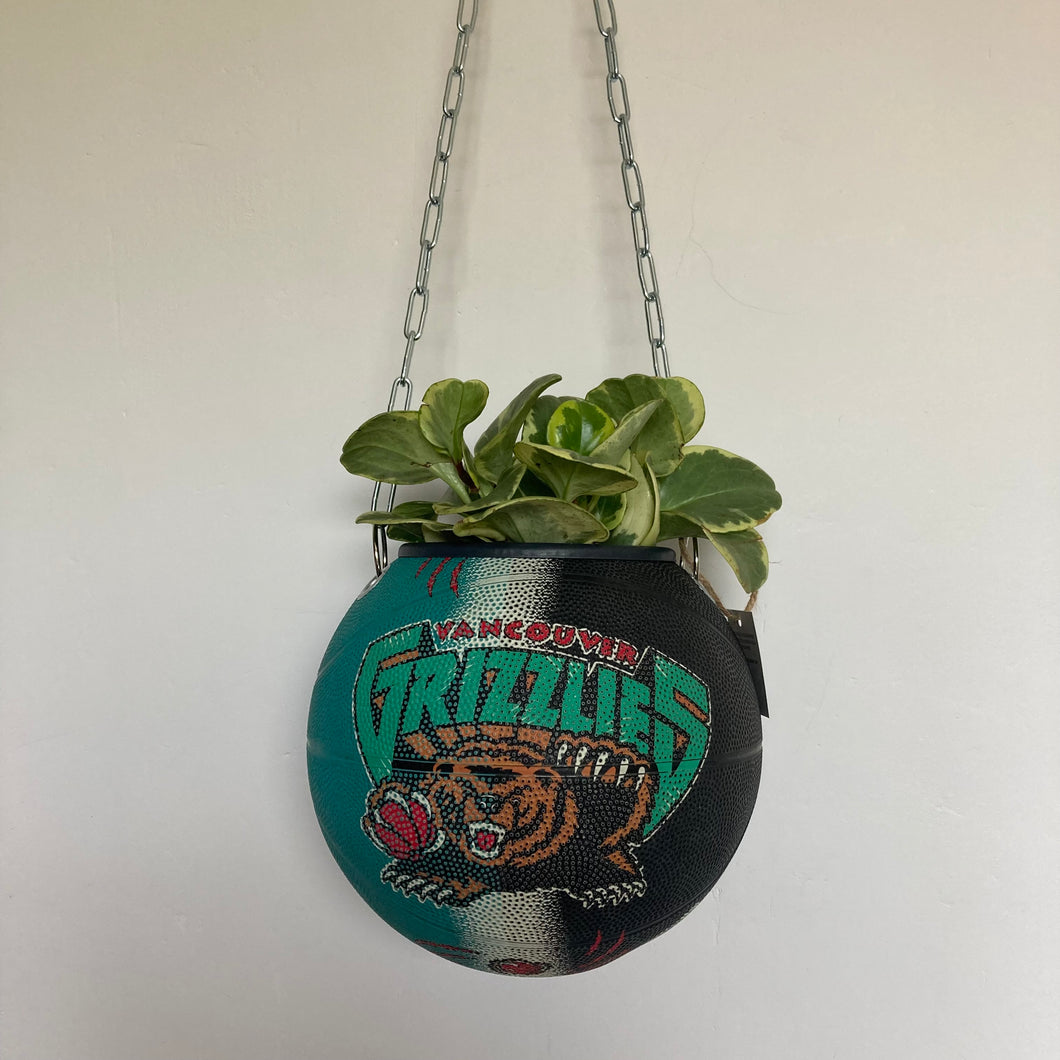 decoration-ballon-de-basket-transforme-en-pot-de-fleurs-basketball-planter-grizzlies-nba