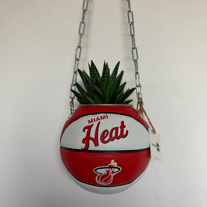 decoration-ballon-de-basket-transforme-en-pot-de-fleurs-wilson-miami-heat