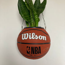 Charger l&#39;image dans la galerie,      decoration-basketball-planter-ballon-de-basket-wilson-brooklin-nets-pot-de-fleurs-original
