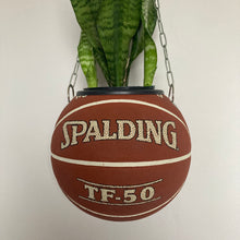 Charger l&#39;image dans la galerie, decoration-sneakers-pot-de-fleurs-plante-ballon-de-basket-spalding-basketball-planter
