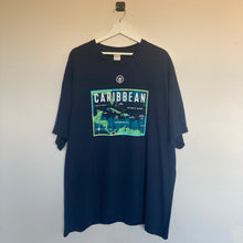 Charger l&#39;image dans la galerie, T-shirt bleu foncé à imprimé Caribbean (2XL)
