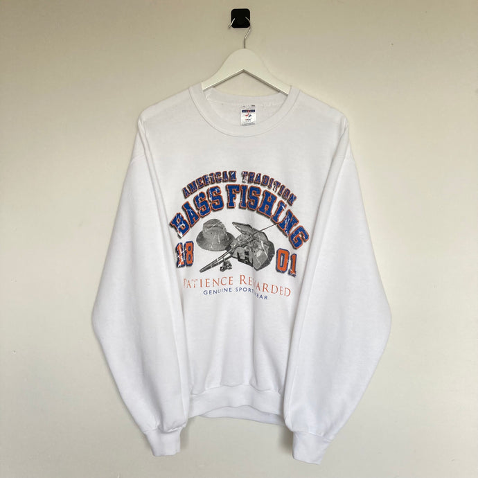 Sweat graphic vintage blanc 90’s