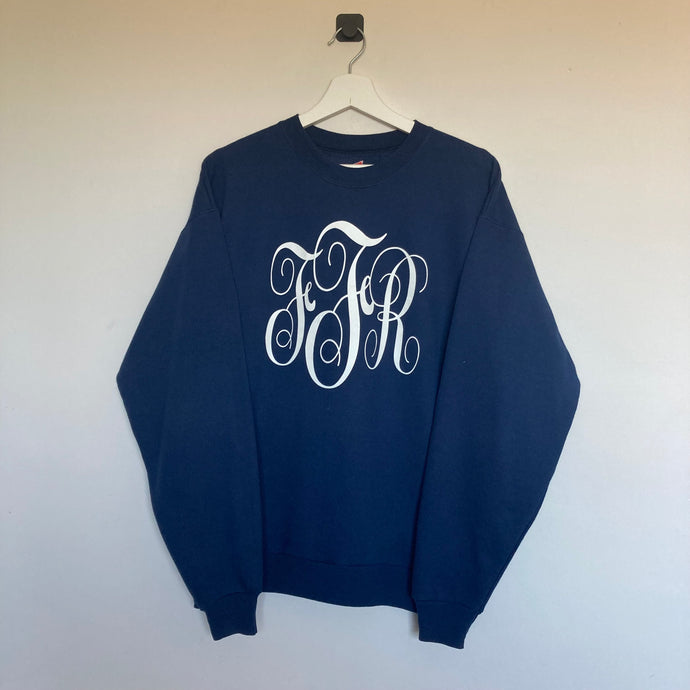 sweat vintage bleu foncé