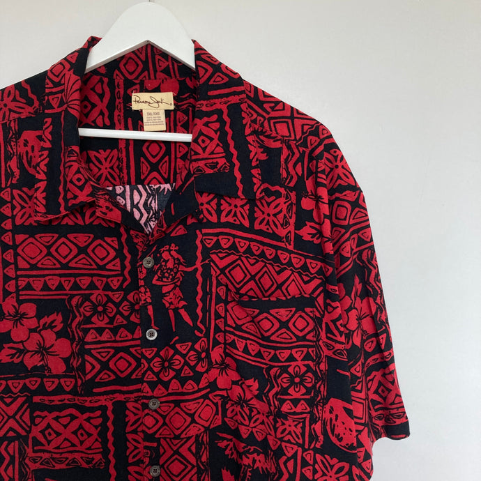 Chemise hawaïenne vintage à motifs pour homme