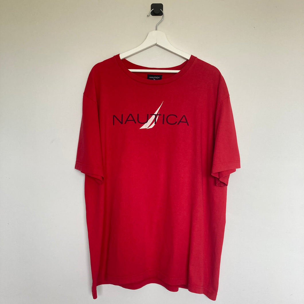 Tee-shirt vintage Nautica rouge (XL)