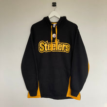 Charger l&#39;image dans la galerie, Sweat à capuche NFL Steelers noir et jaune (M/L)

