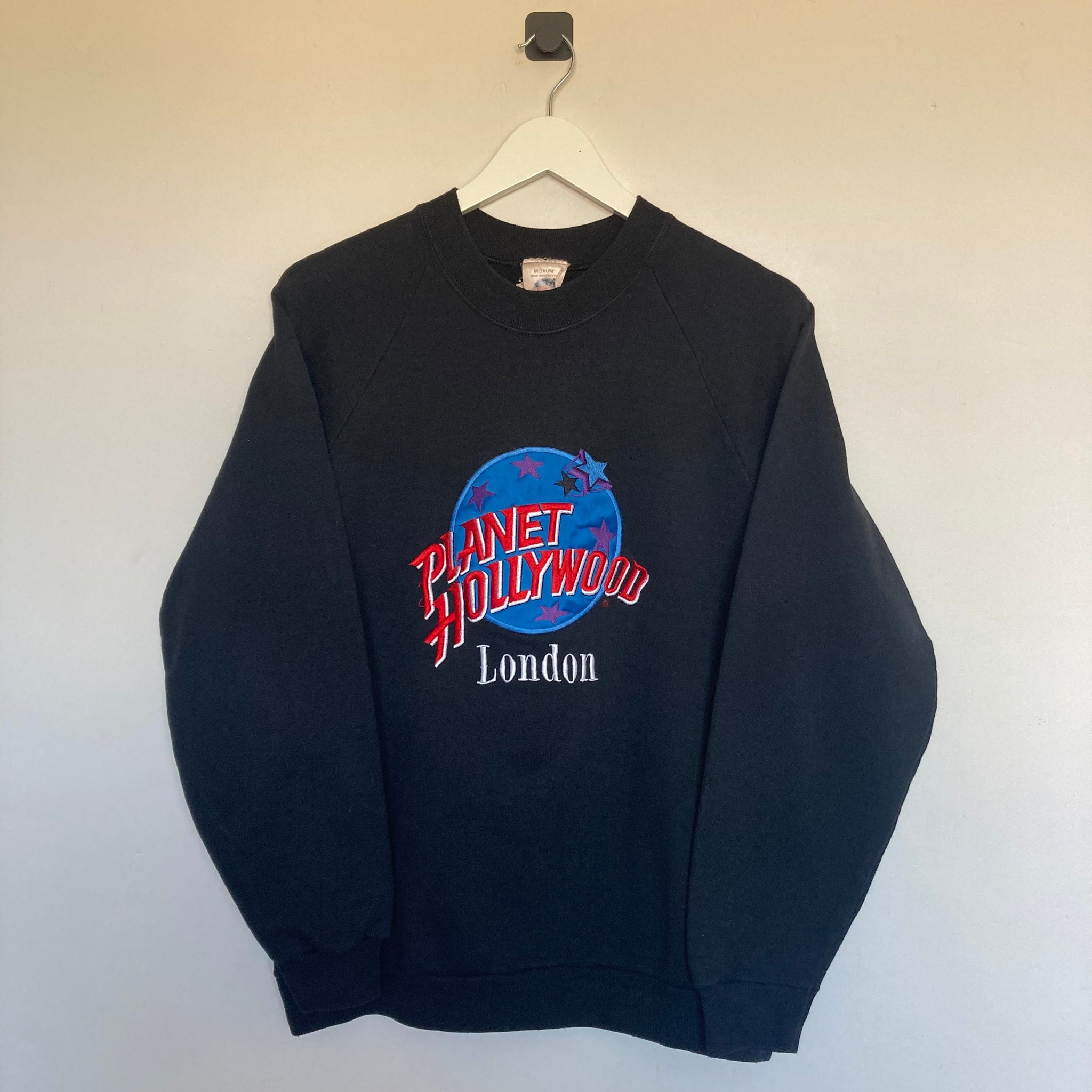Sweat vintage Planet Hollywood London brodé 90