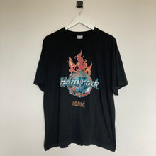 Charger l&#39;image dans la galerie, Tee-shirt vintage noir Hard Rock Café avec flamme (M)
