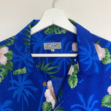 Charger l&#39;image dans la galerie, Chemise hawaïenne bleue à fleur (L)

