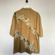 Charger l&#39;image dans la galerie, Chemise hawaienne 100% soie motifs à relief (L)

