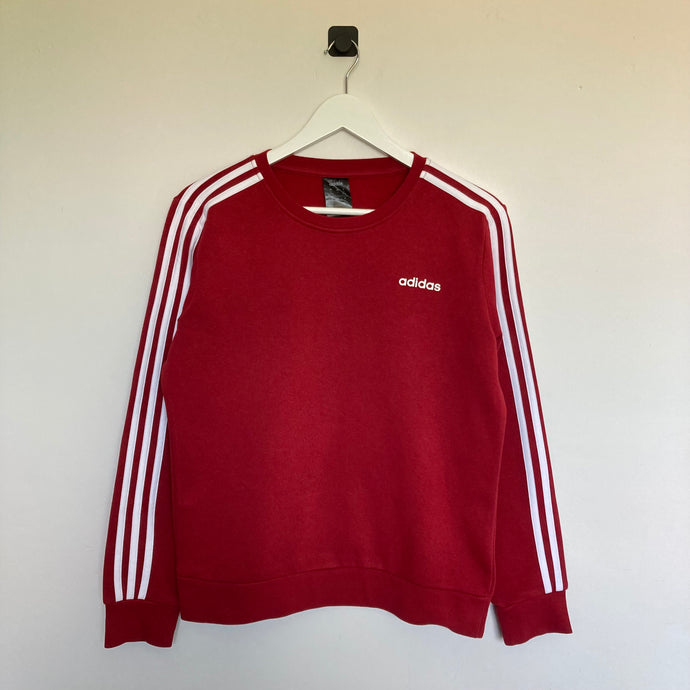 Sweat Adidas léger coupe droite - couleur bordeaux pour femme