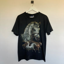 Charger l&#39;image dans la galerie, T-shirt graphic noir animal / horse (M)
