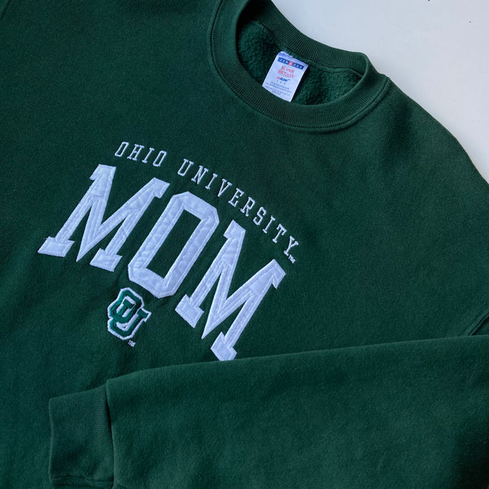 Sweat vintage femme brodé MOM Ohio university 