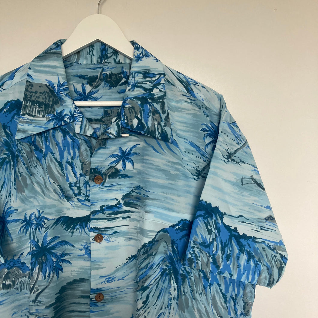 chemise hawaïenne vintage à fleurs et à motifs pour homme 