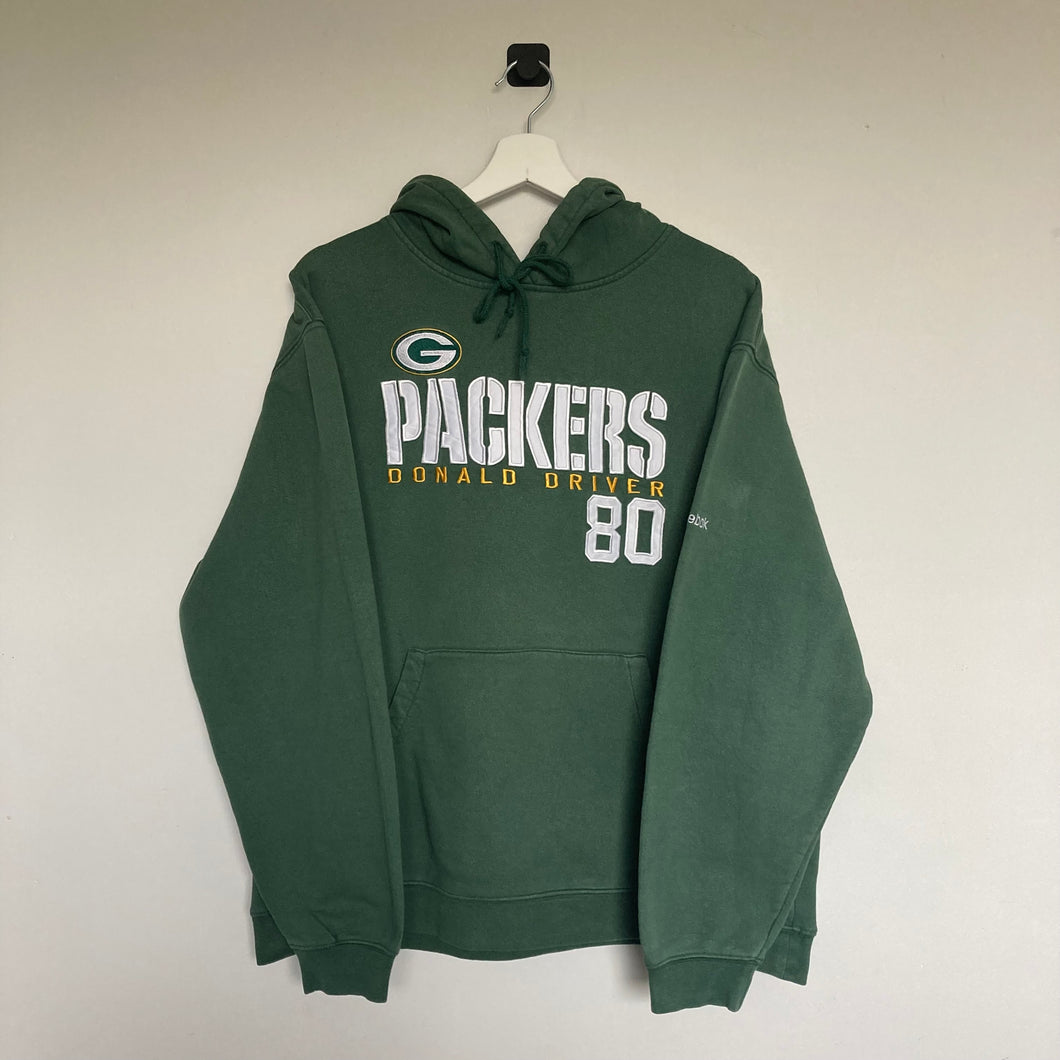 Sweat à capuche vintage Green Bay Packers Reebook (M)