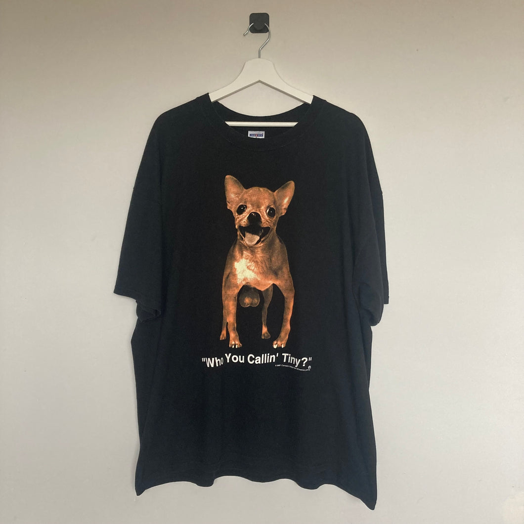 T-shirt noir avec motif animal (2XL)