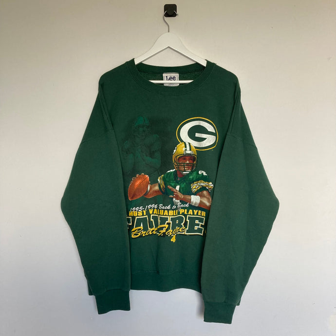 Sweat vintage oversize Lee Sport Green Bay Packers 1995-1996 - made in USA