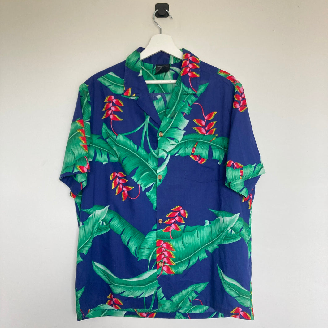 Chemise hawaïenne vintage à fleurs (M)