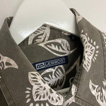 Charger l&#39;image dans la galerie, Chemise hawaïenne grise vintage à fleurs pour homme
