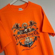 Charger l&#39;image dans la galerie, Tee-shirt orange à imprimé (M/L oversize , XL)
