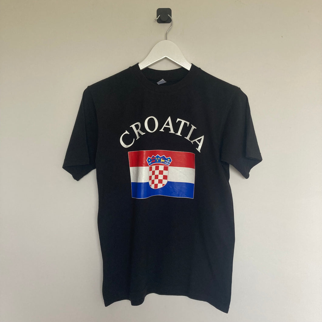 Tee shirt noir Croatie (S femme)