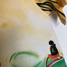Charger l&#39;image dans la galerie, Chemise hawaïenne jaune motifs surf (M)
