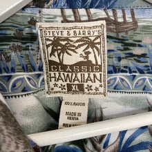 Charger l&#39;image dans la galerie, Chemise hawaïenne vintage bleu foncée (2XL)
