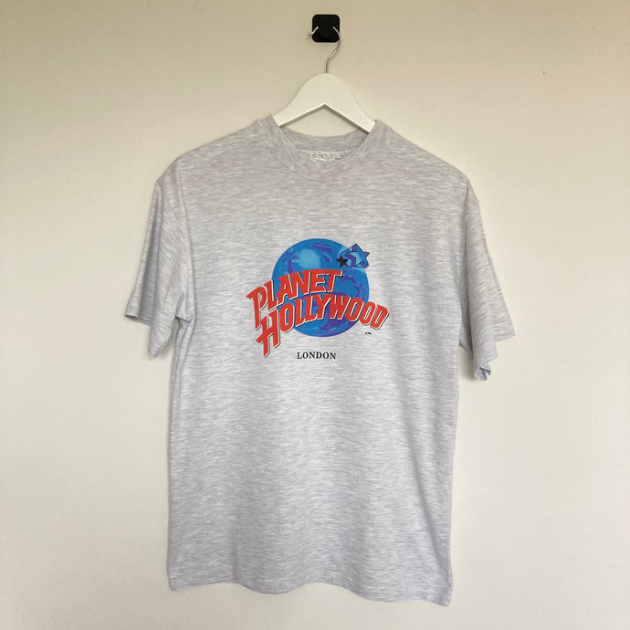 Tee-shirt vintage gris Planet Hollywood London 