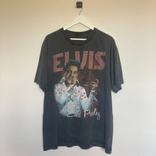 Charger l&#39;image dans la galerie, T-shirt noir Elvis Presley &quot;Love me tender&quot; (XL)
