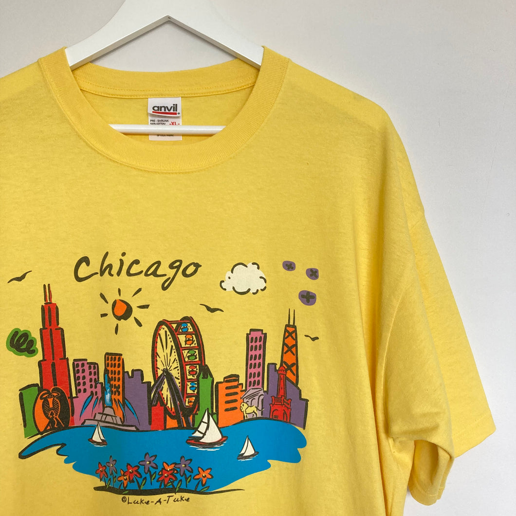 Tee-shirt vintage Chicago (M/L oversize  / XL/2XL)