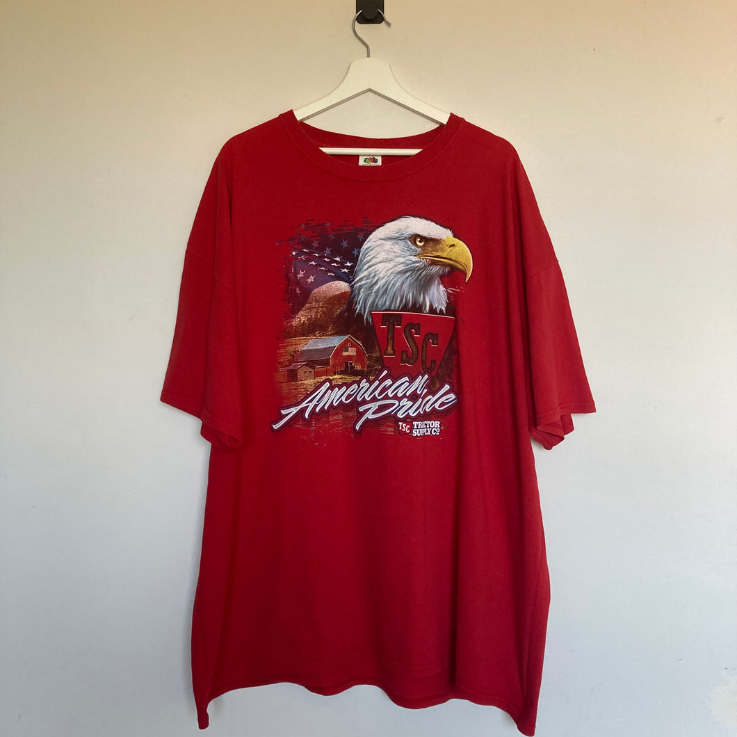 Tee-shirt graphic vintage rouge (3XL)