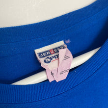 Charger l&#39;image dans la galerie, Tee-shirt bleu imprimé devant et dos (XL oversize / 2XL)
