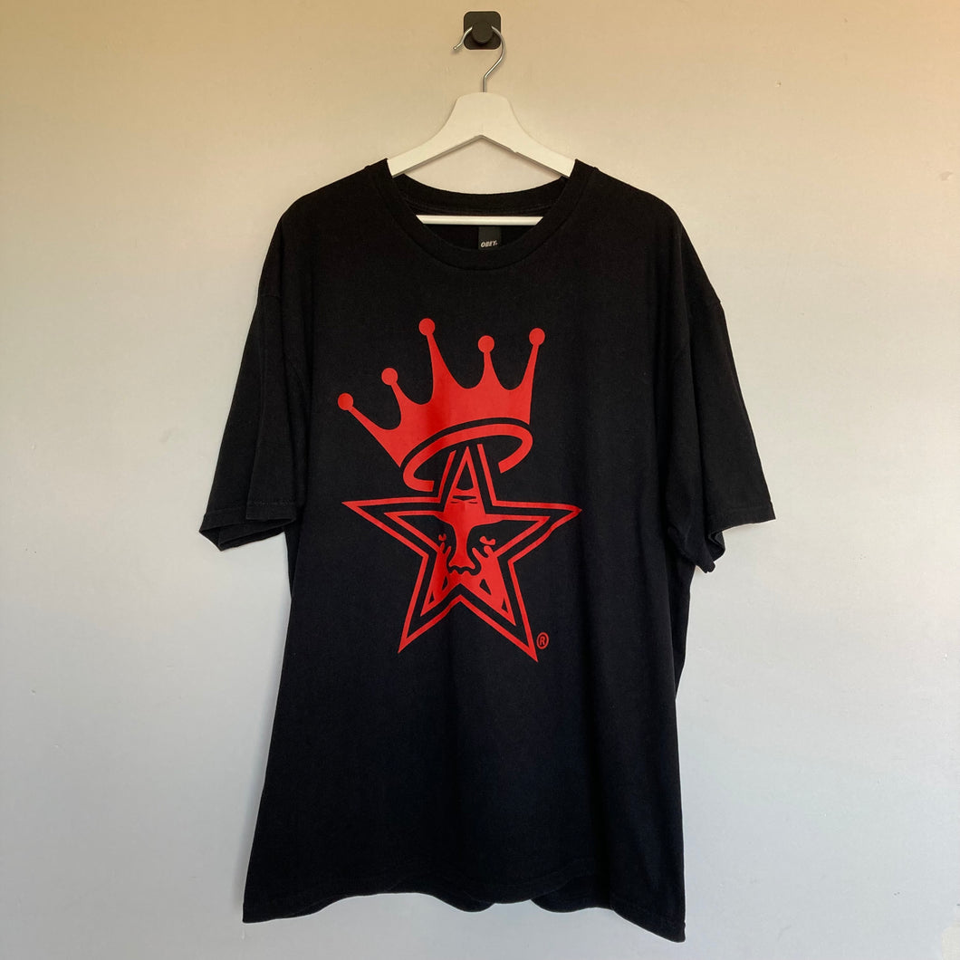 T-shirt Obey noir et rouge (XL/2XL)