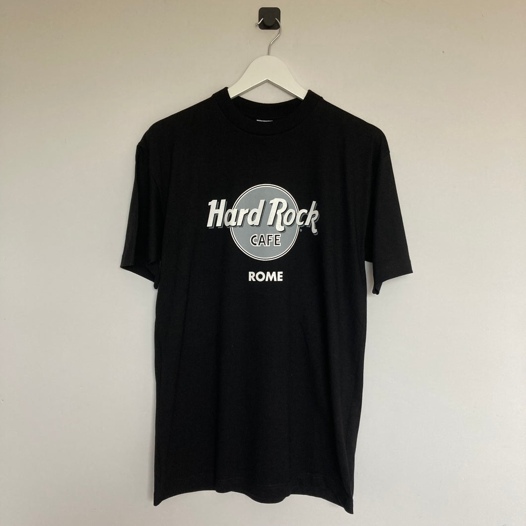 Tee-shirt vintage noir Hard Rock Café Rome (S/M)