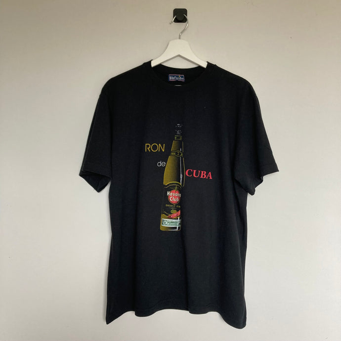 Tee-shirt vintage noir Havana club  Made in Cuba