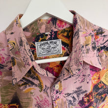 Charger l&#39;image dans la galerie, Chemise hawaienne vintage rose (M/L)
